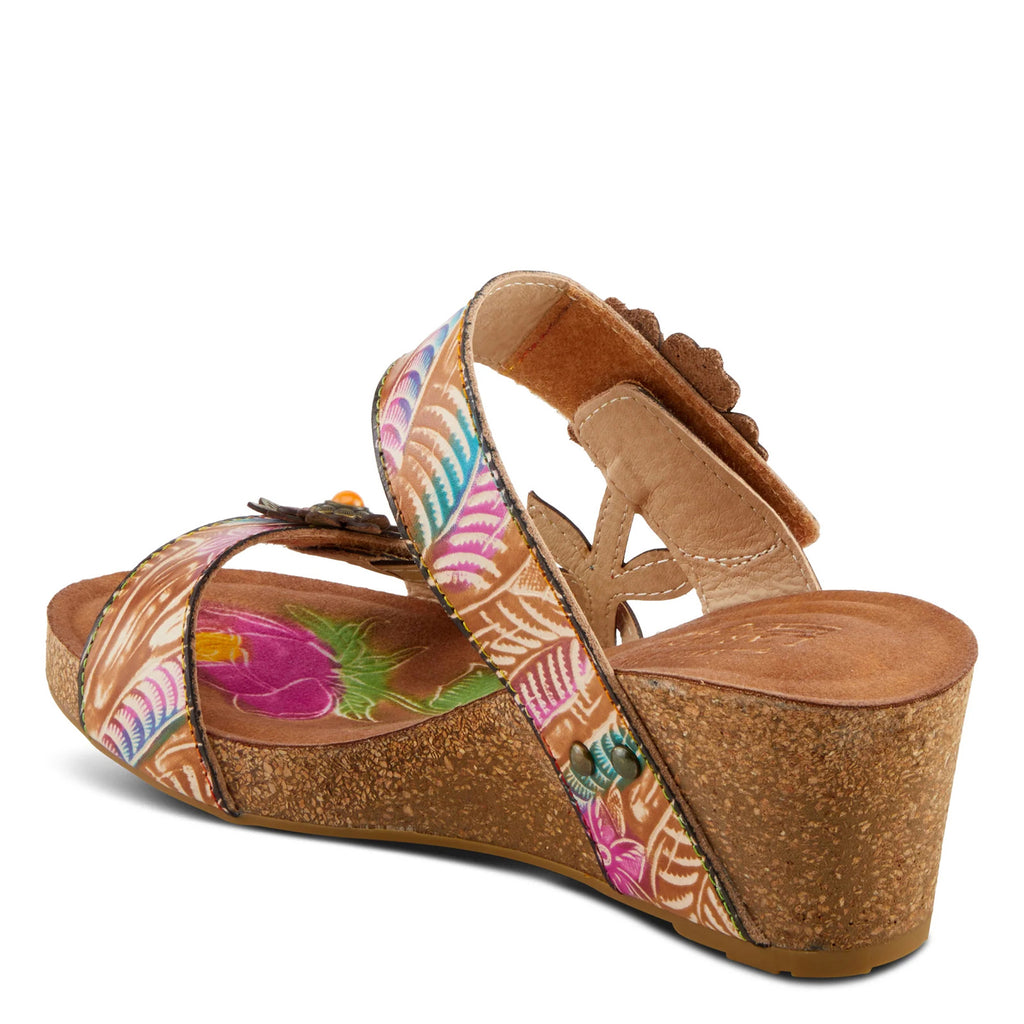 Women's L'Artiste By Spring Step Moai Sandal TAN MULTI MOAI-TNM