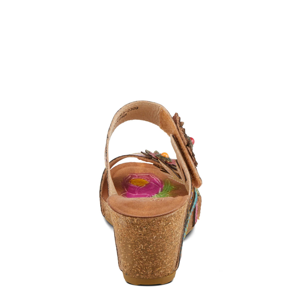 Women's L'Artiste By Spring Step Moai Sandal TAN MULTI MOAI-TNM