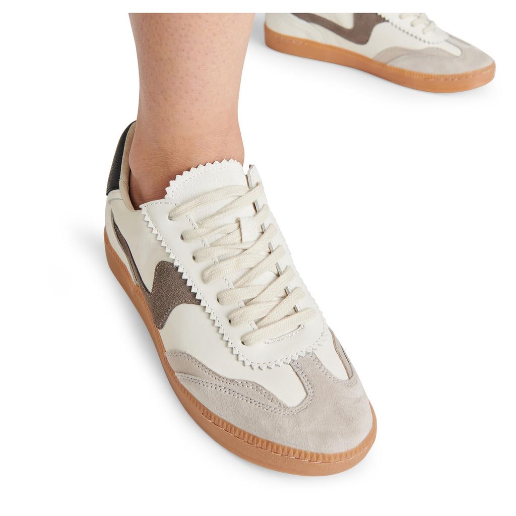 Women's Dolce Vita Notice Sneaker WHITE GREY NOTICE-WHTGRY