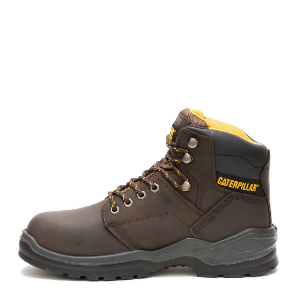 Men's Caterpillar Striver Waterproof Steel Toe Work Boot BROWN P91720