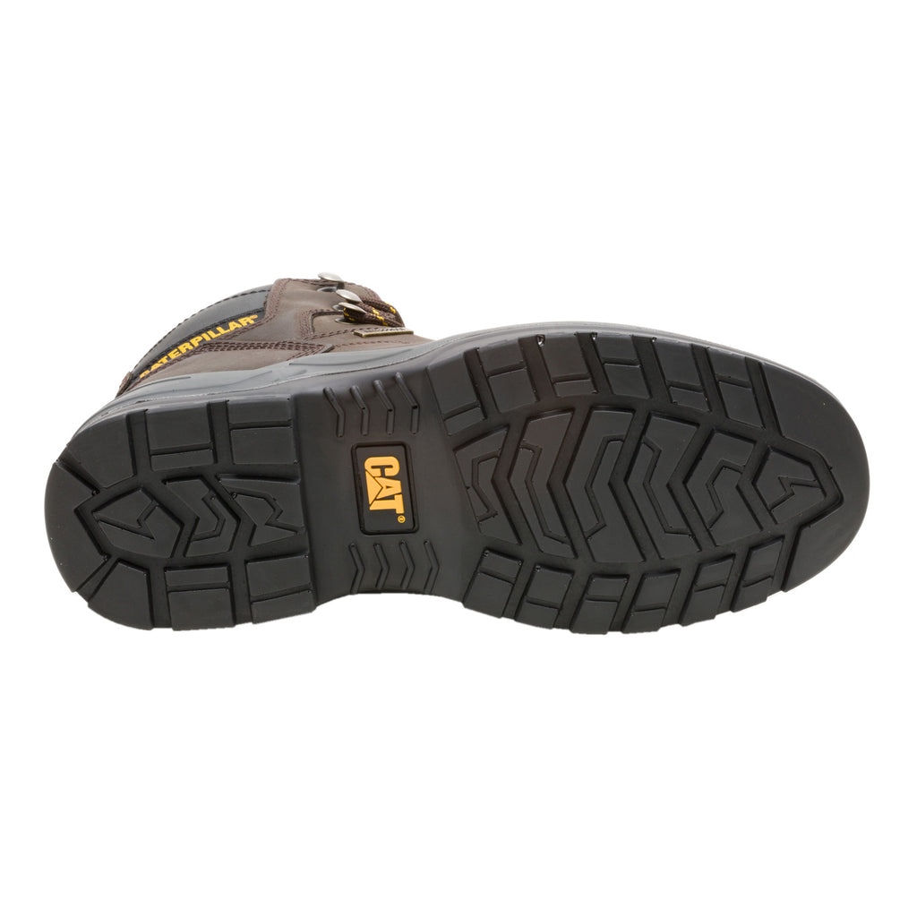 Men's Caterpillar Striver Waterproof Steel Toe Work Boot BROWN P91720