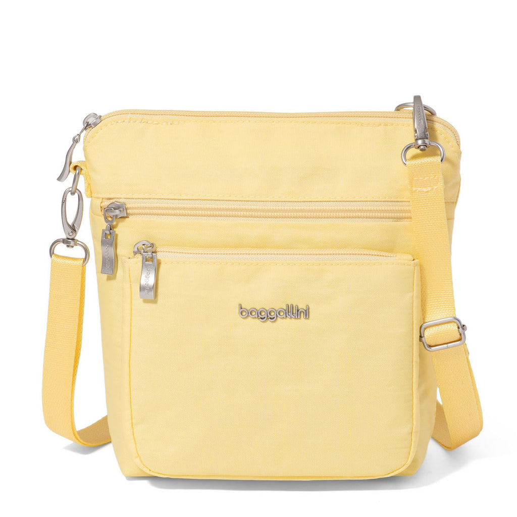 Women's Baggalini Modern Pocket Crossbody BUTTER POK730-BUTTER