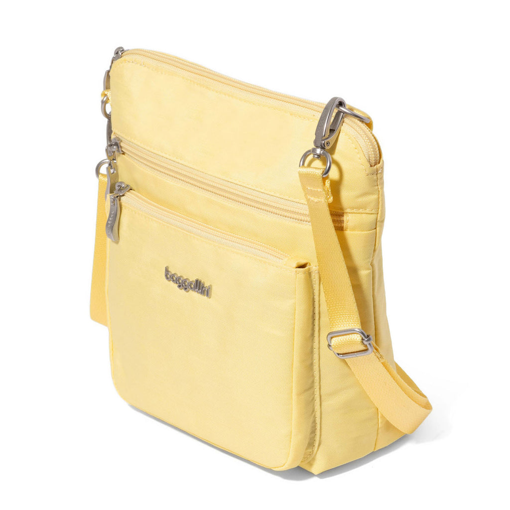 Women's Baggalini Modern Pocket Crossbody BUTTER POK730-BUTTER