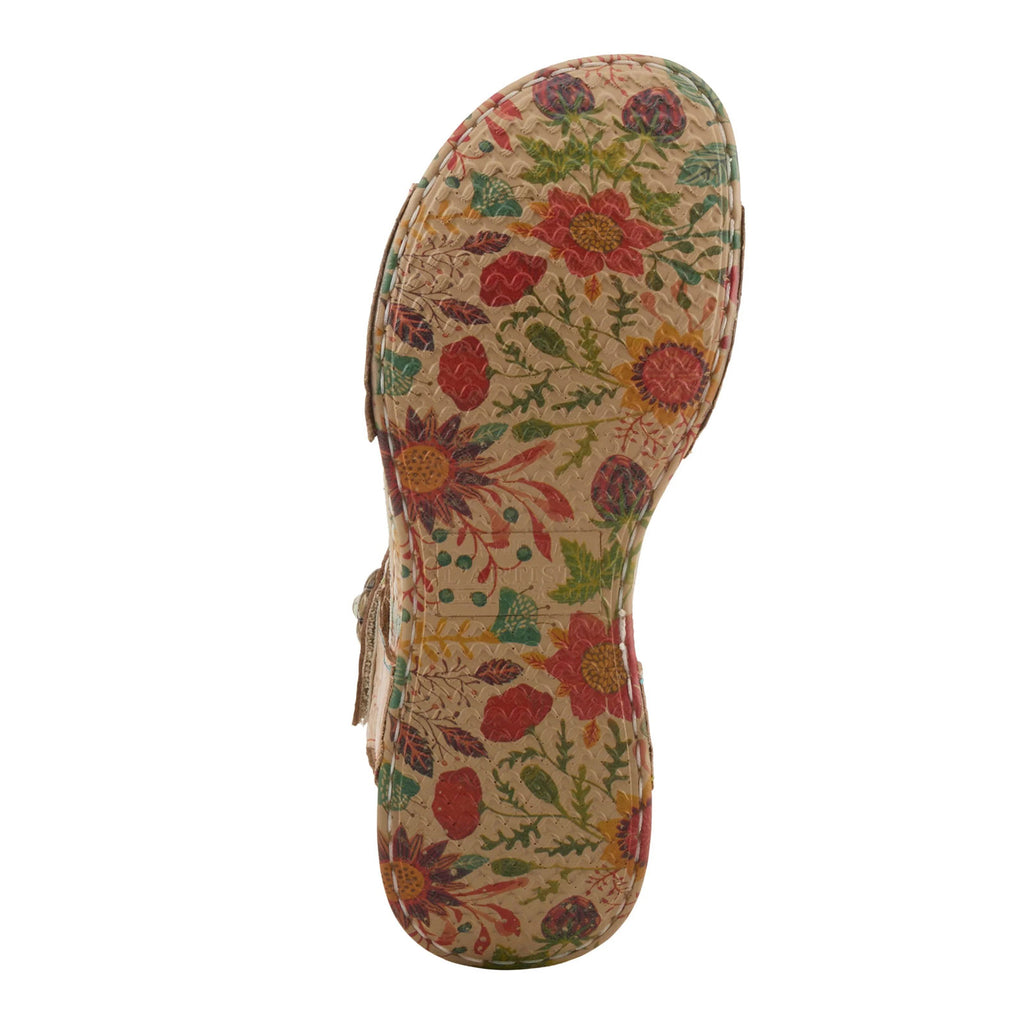 Women's L'Artiste By Spring Step Popular Sandal BEIGE MULTI POPULAR-BGEM