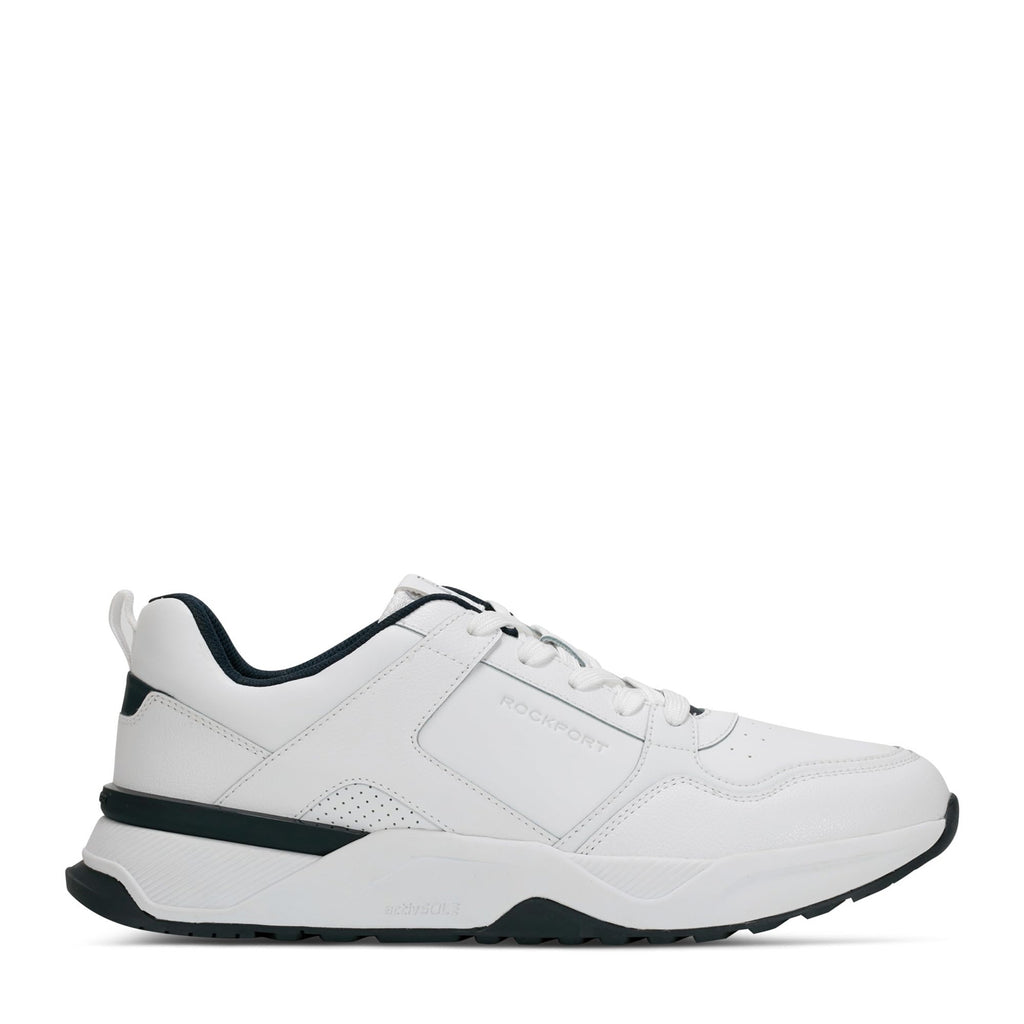 Men's Rockport ProWalker Norris Sneaker WHITE NAVY PWNORRIS-WHI06