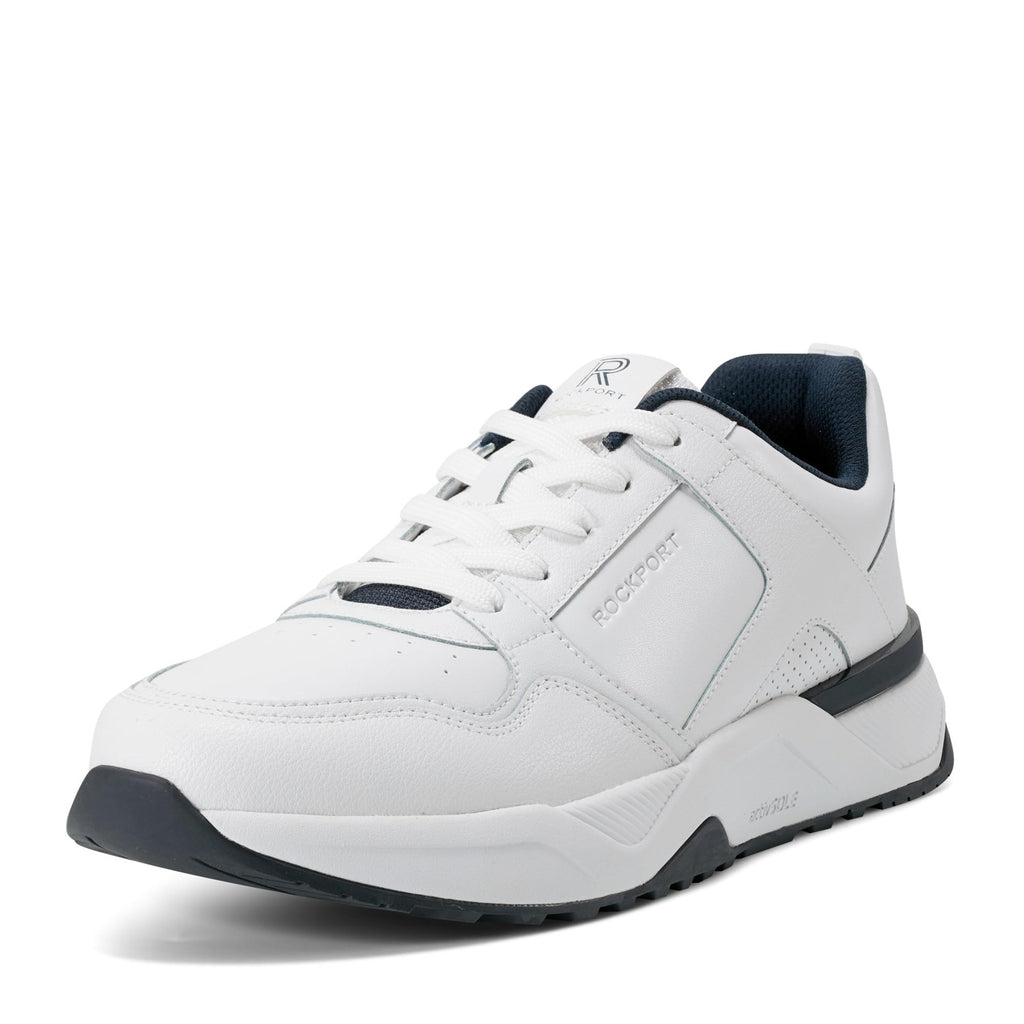 Men's Rockport ProWalker Norris Sneaker WHITE NAVY PWNORRIS-WHI06