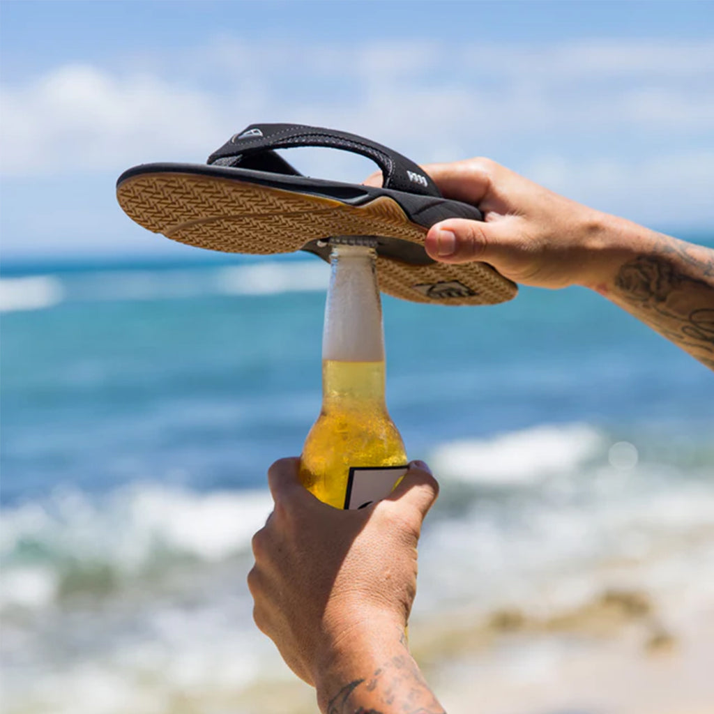 Men's Reef Fanning Flip-Flop BLACK/SILVER RF-002026 BLS