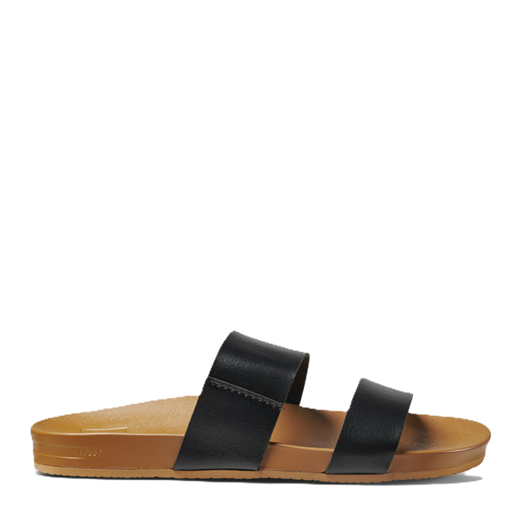 Women's Reef Cushion Vista Slide BLACK/NATURAL RF0A3OKSBLN