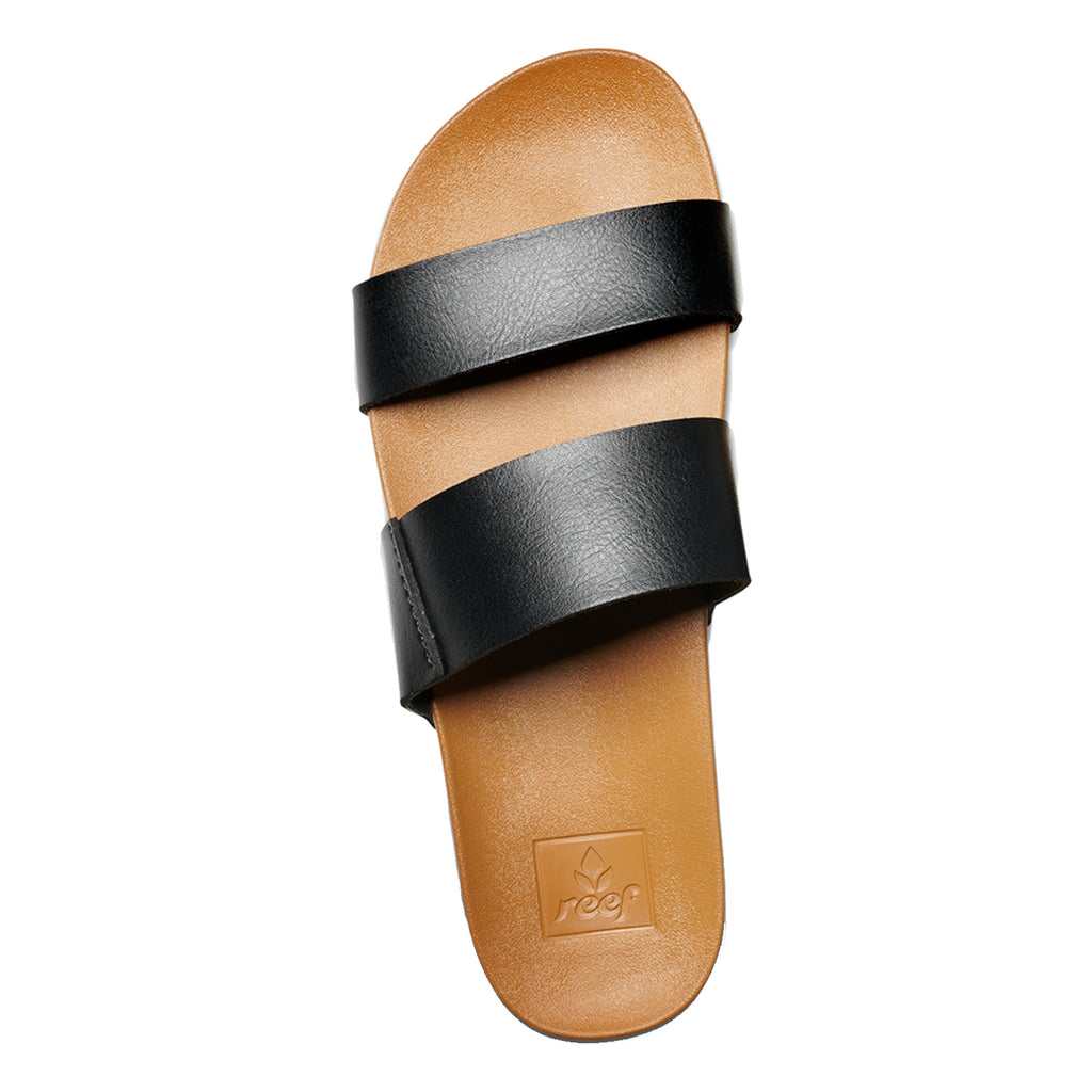 Women's Reef Cushion Vista Slide BLACK/NATURAL RF0A3OKSBLN