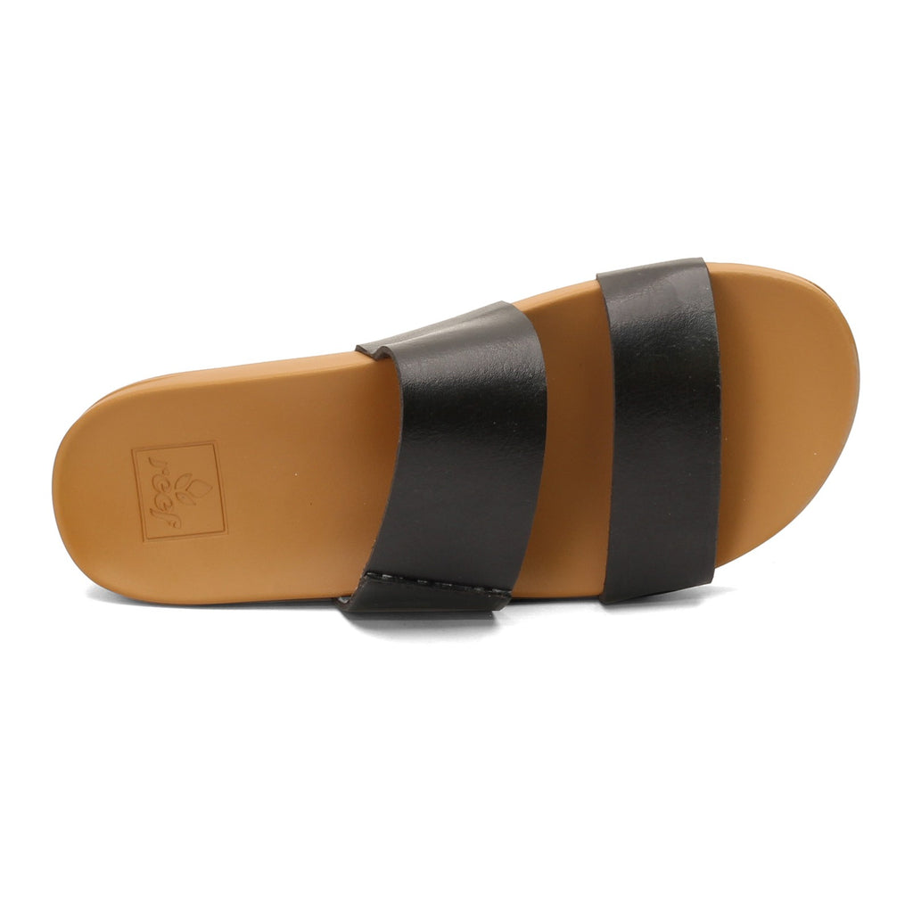 Women's Reef Cushion Vista Slide BLACK/NATURAL RF0A3OKSBLN