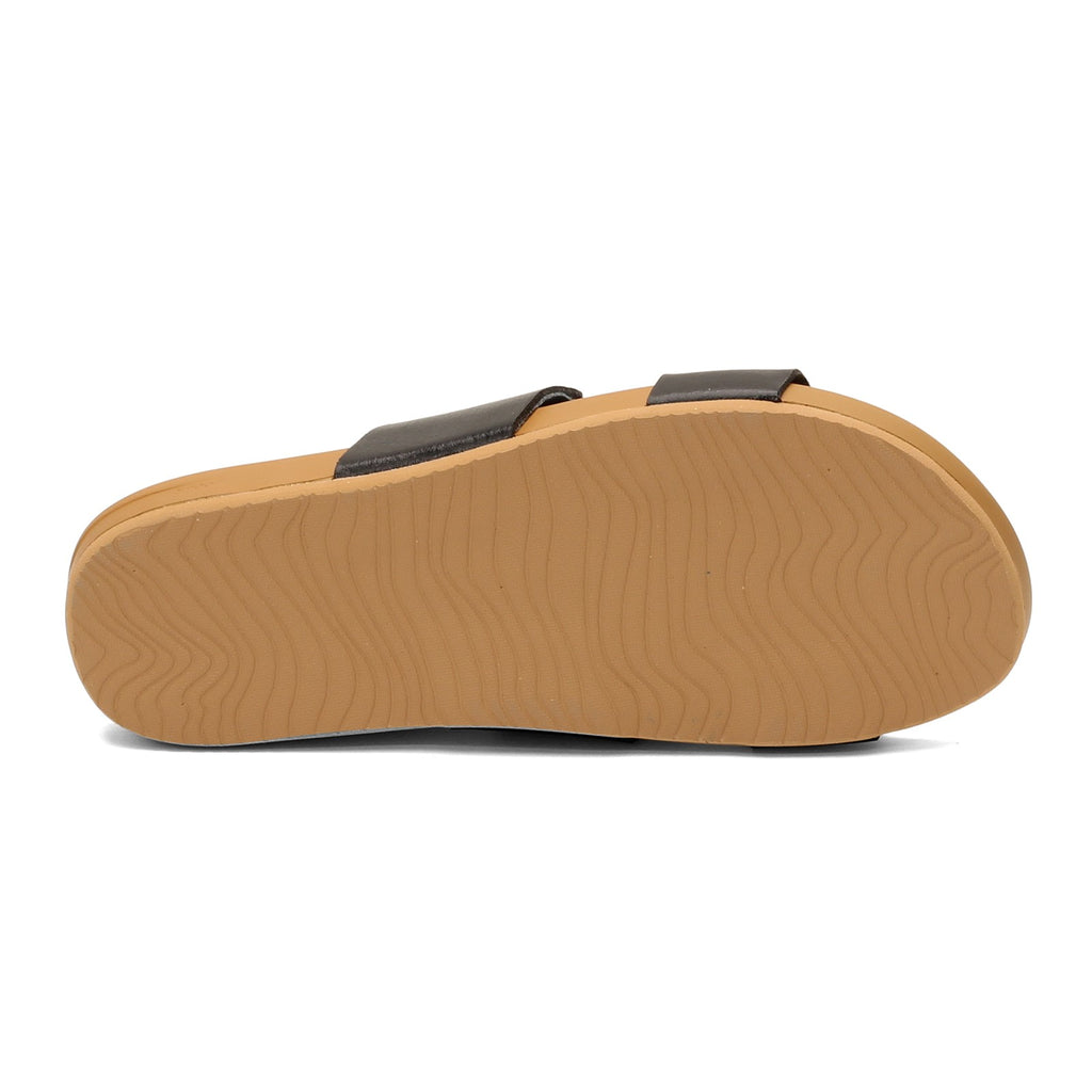Women's Reef Cushion Vista Slide BLACK/NATURAL RF0A3OKSBLN