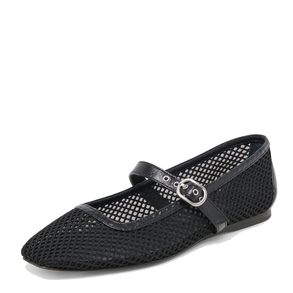 Women's Dolce Vita Rodini Flat BLACK RODINIMESH-BLK