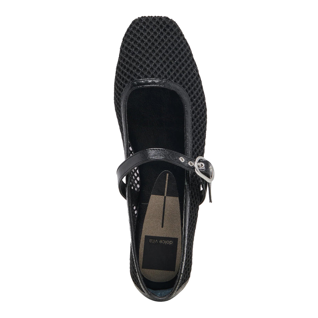 Women's Dolce Vita Rodini Flat BLACK RODINIMESH-BLK