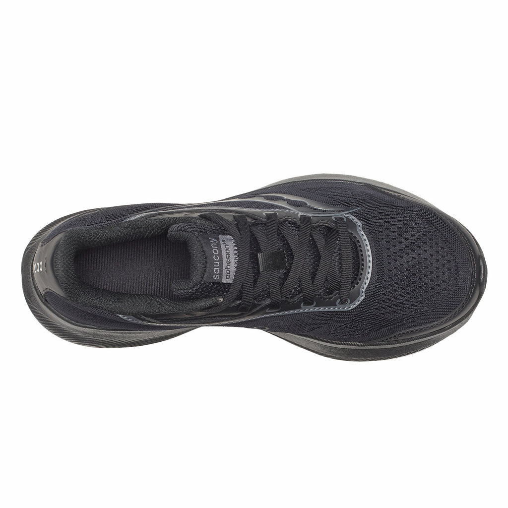 Women's Saucony Cohesion 18 Running Shoe - Wide Width SOLID BLACK S11035-211