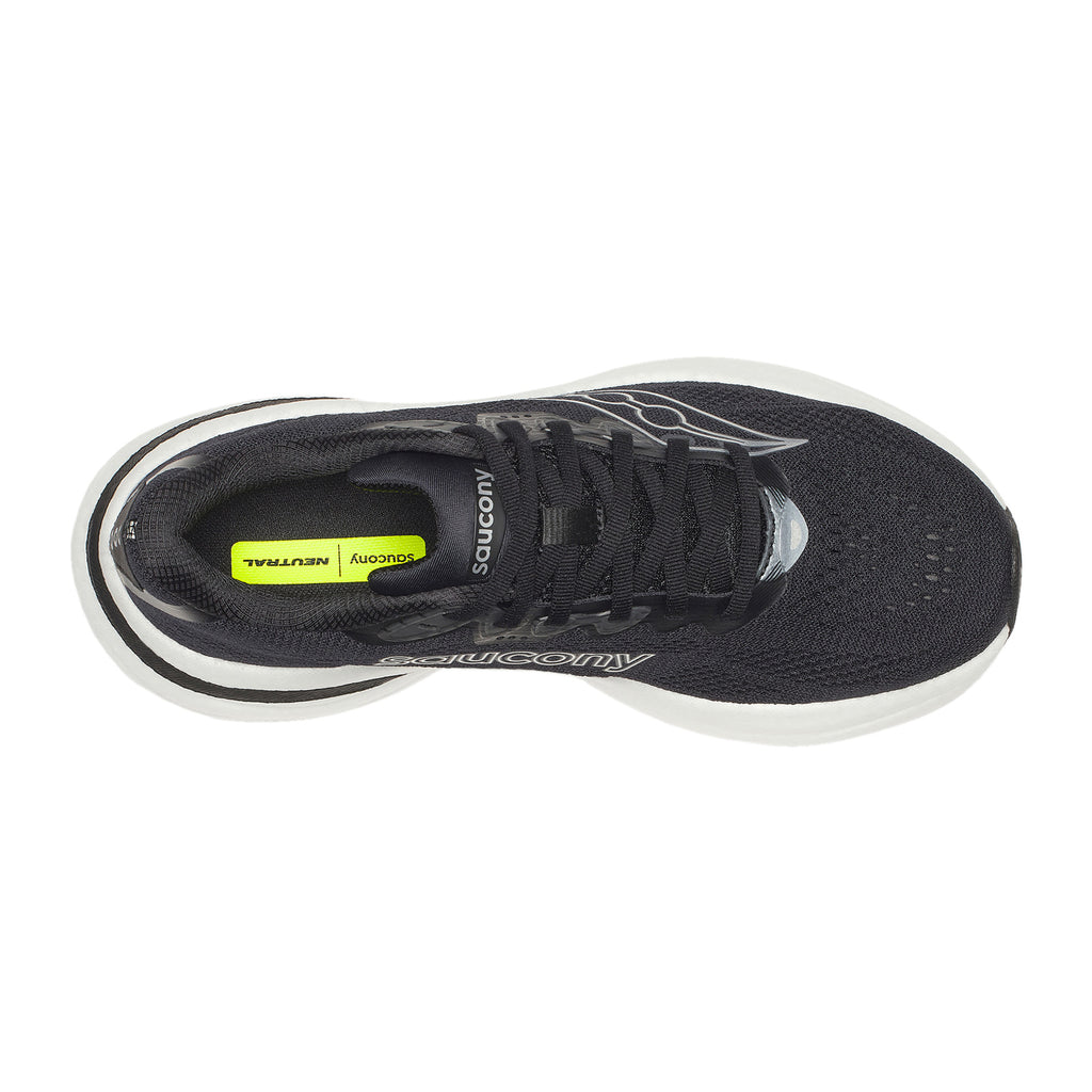 Women's Saucony Ride 19 Running Shoe BLACK/SILVER S11055-100