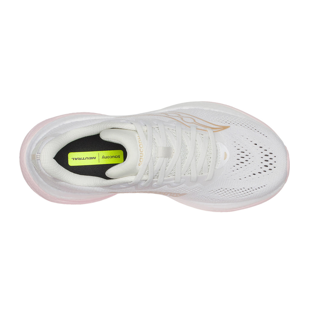 Women's Saucony Ride 19 Running Shoe WHITE PINK S11055-151