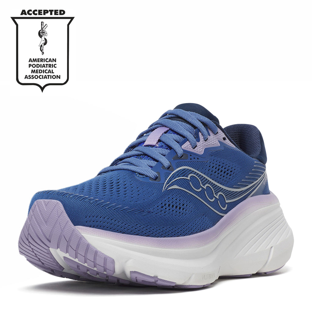 Women's Saucony Guide 19 Running Shoe - Wide Width SAIL/ORCHID S11059-132