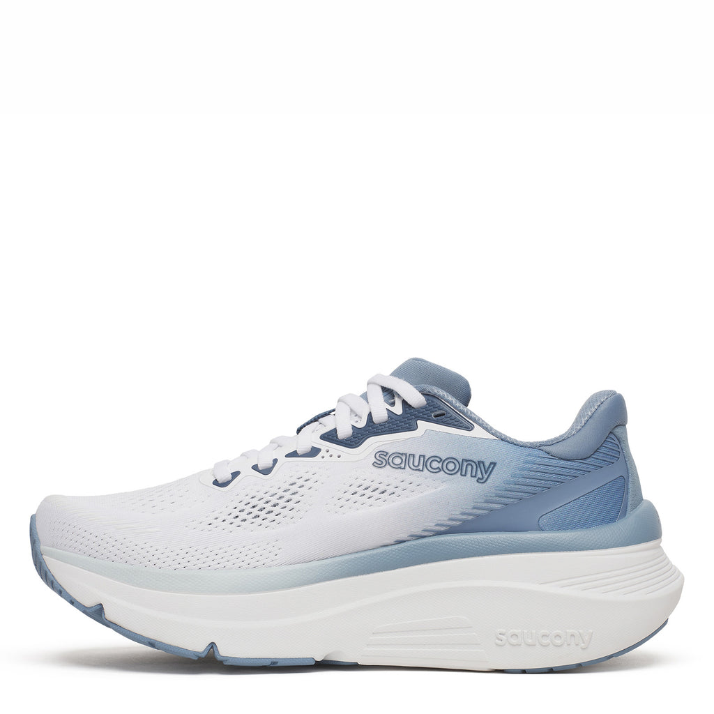 Women's Saucony Guide 19 Running Shoe - Wide Width WHITE / STORM S11059-149