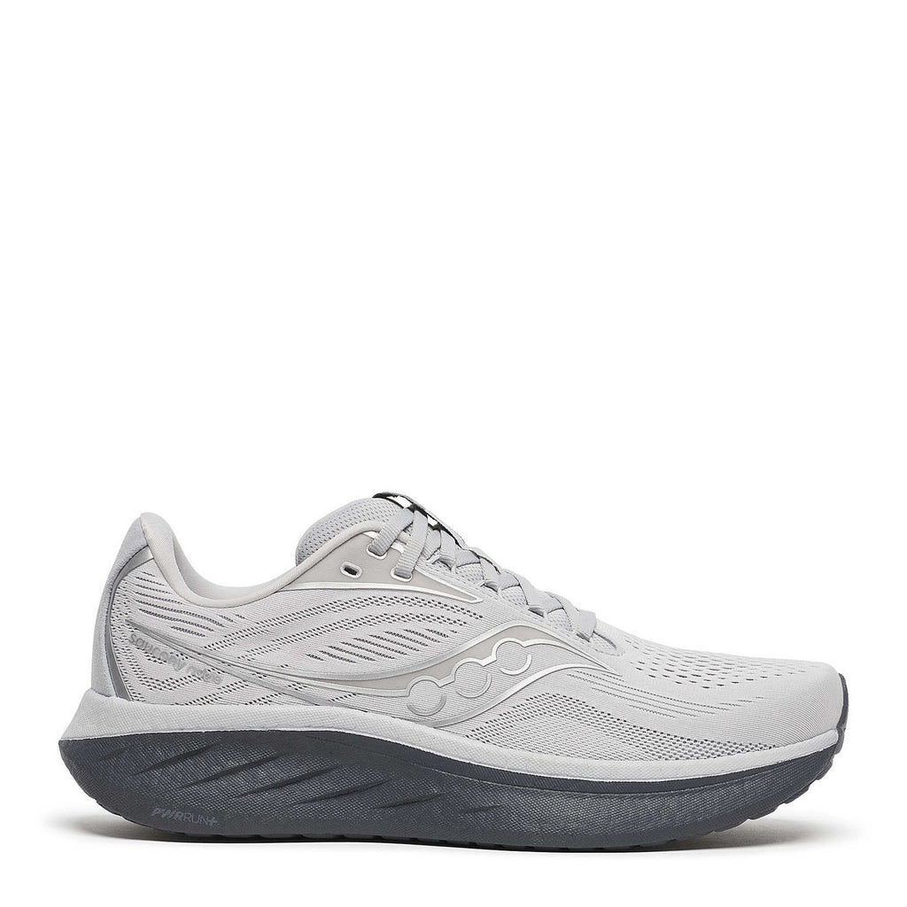 Men's Saucony Ride 18 Running Shoe - Wide Width Cloud/Shadow S21001-103