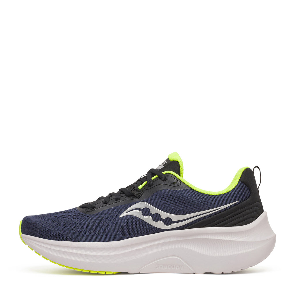 Men's Saucony Lancer Run Running Shoe NAVY / CITRON S21048-102