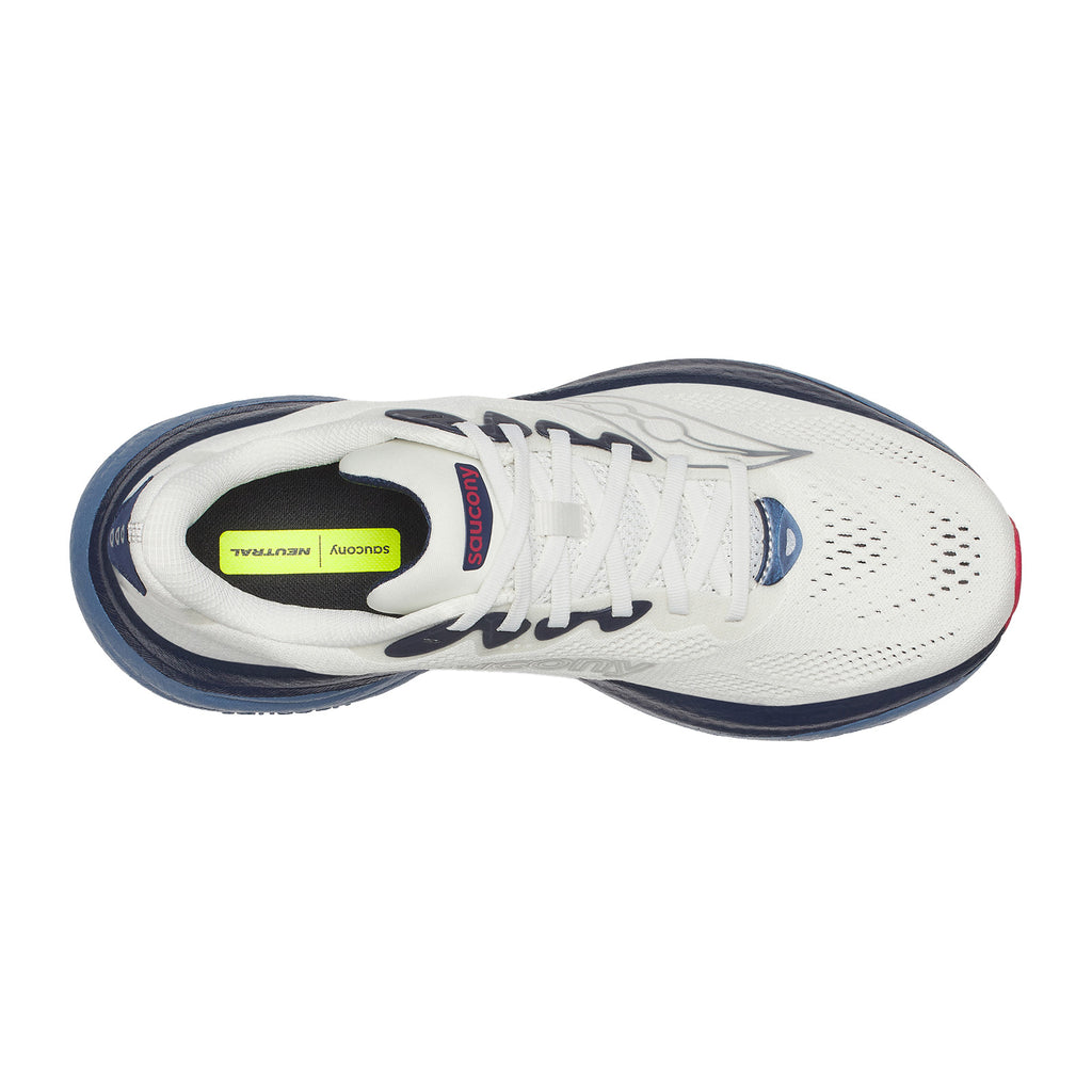 Men's Saucony Ride 19 Running Shoe IVORY / STORM S21055-146