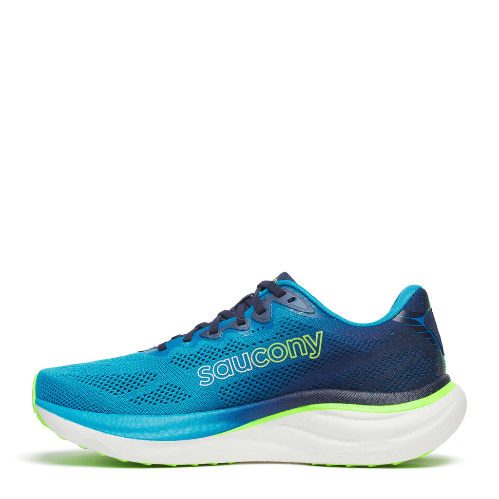 Men's Saucony Ride 19 Running Shoe COBALT / SLIME S21055-150
