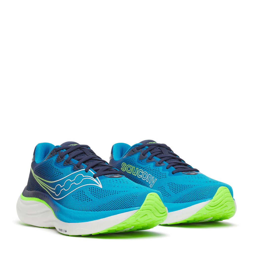 Men's Saucony Ride 19 Running Shoe COBALT / SLIME S21055-150
