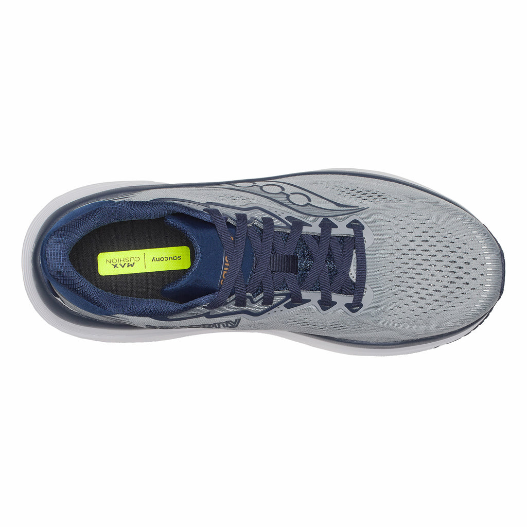 Men's Saucony Guide 19 Running Shoe - Extra Wide Width FOSSIL / NAVY S21060-118