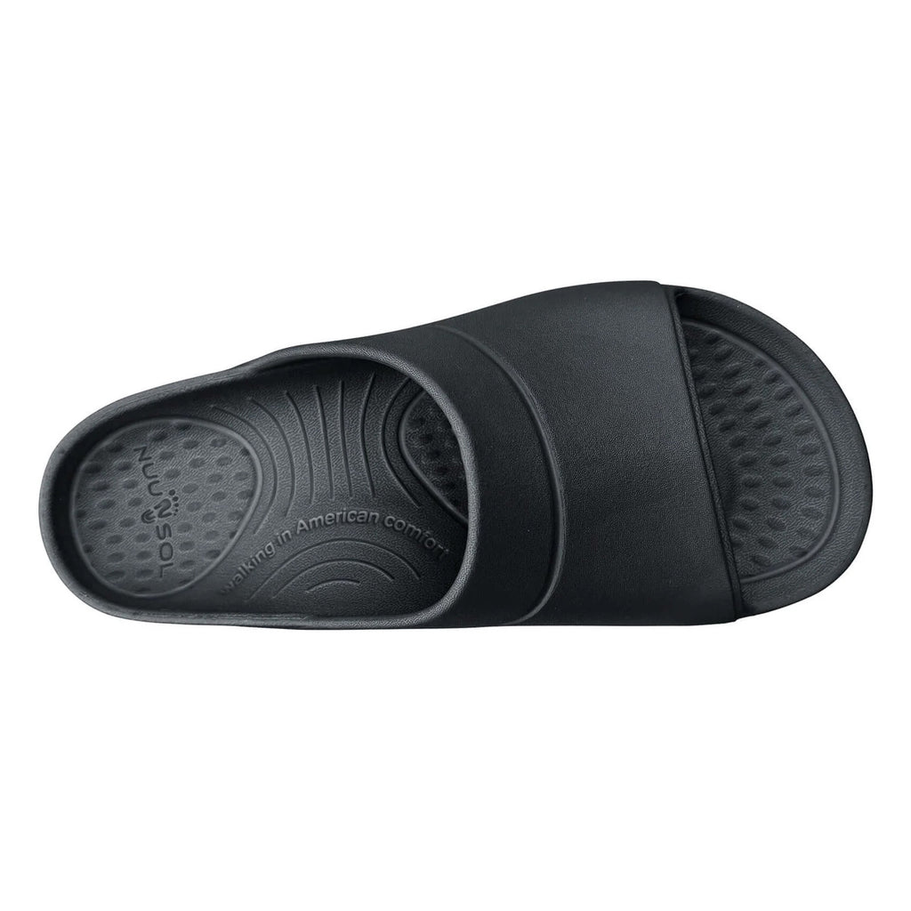 Men's NuuSol Sawtooth Recovery Slide BLACK SAM-17