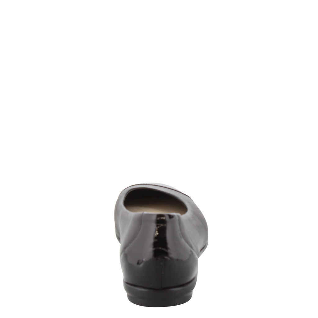 Women's SAS Scenic Ballet Flat BLACK / PATENT SCENIC CAP BKBP