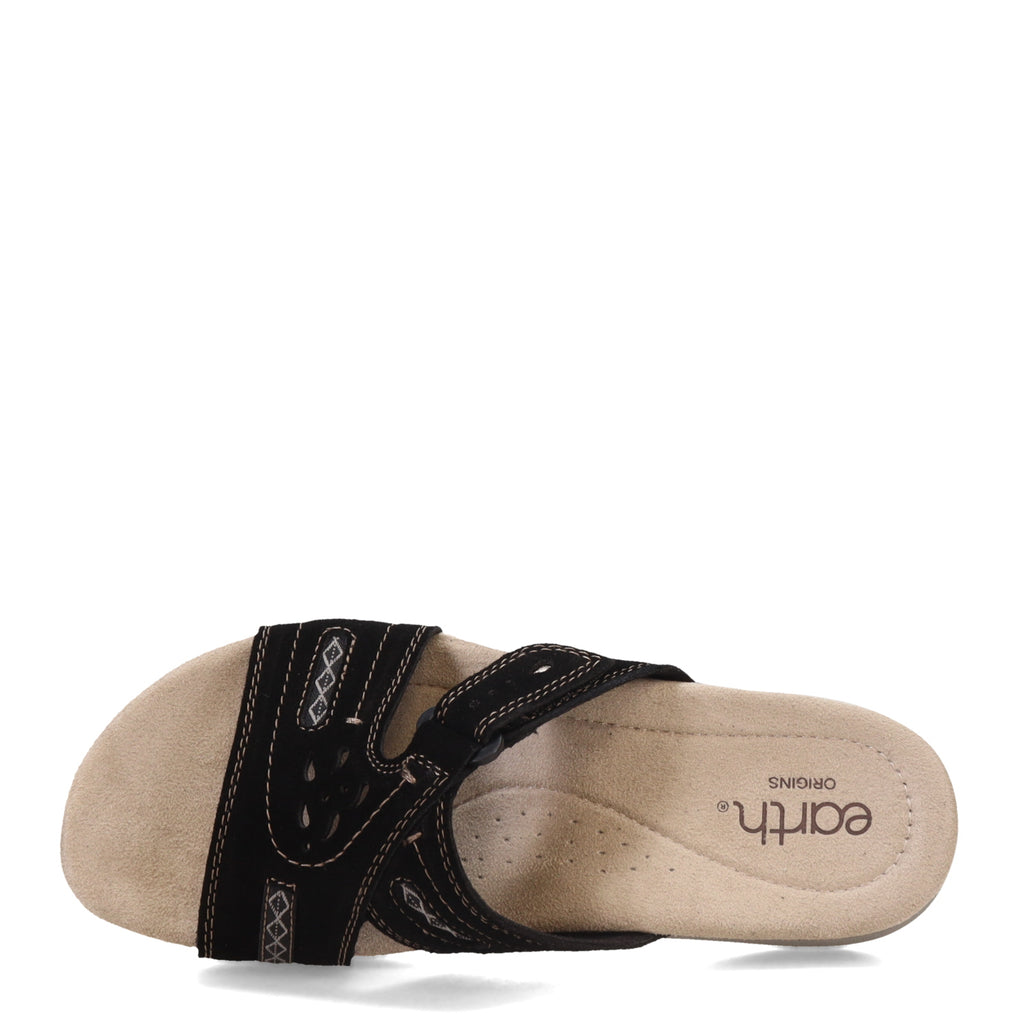 Women's Earth Origins Sizzle Sandal BLACK SUEDE SIZZLE-001