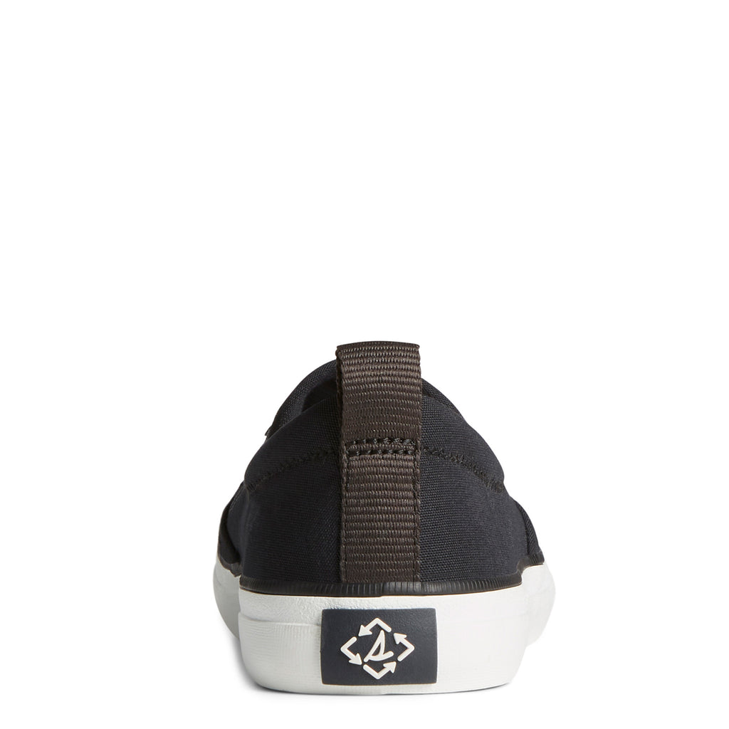 Women's Sperry SeaCycled Crest Twin Gore Canvas Sneaker BLACK STS88271