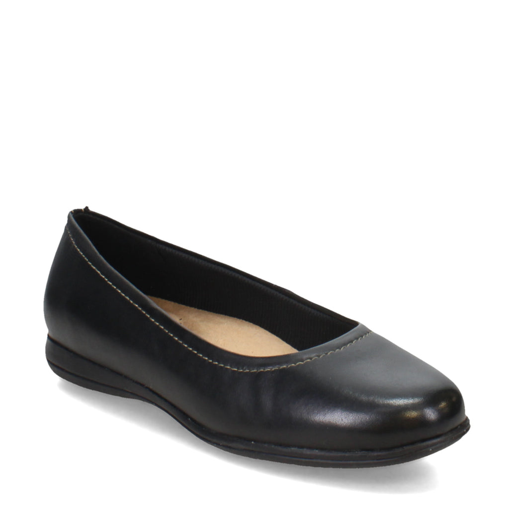 Women's Trotters Darcey Flat BLACK LEATHER T1904001