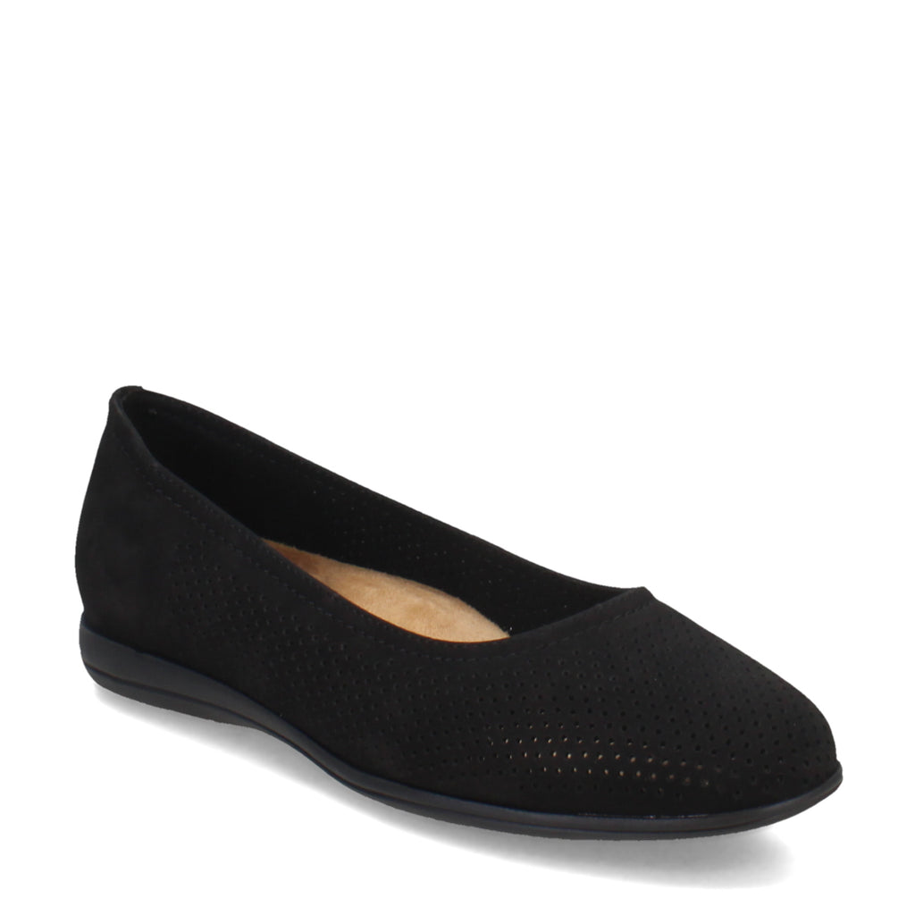 Women's Trotters Darcey Flat BLACK PERF T1904021