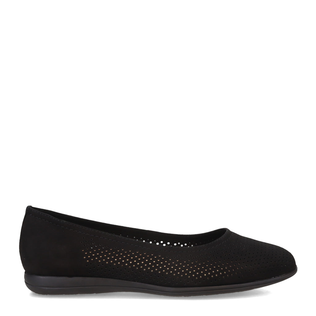 Women's Trotters Darcey Flat BLACK PERF T1904021