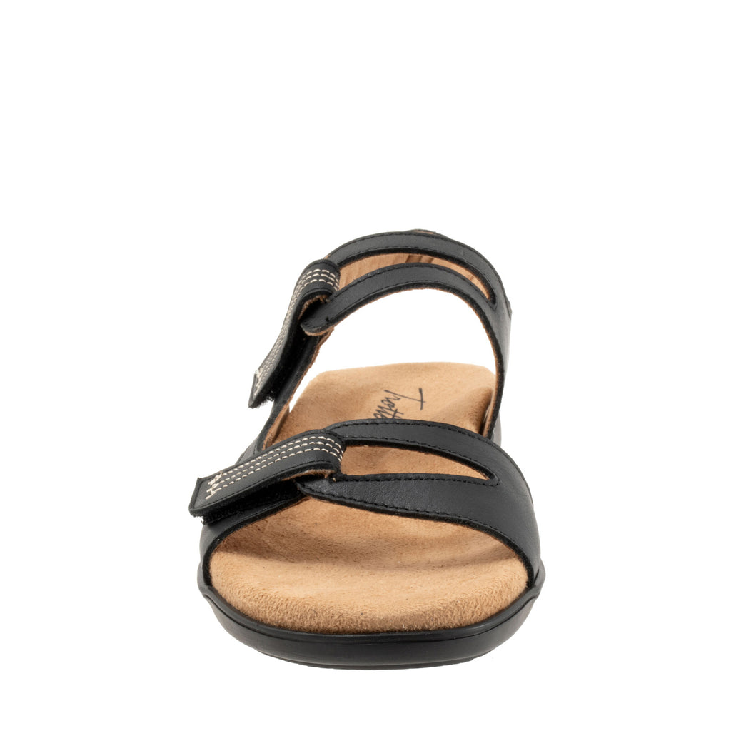 Women's Trotters Katarina Sandal BLACK LEATHER T2626-013