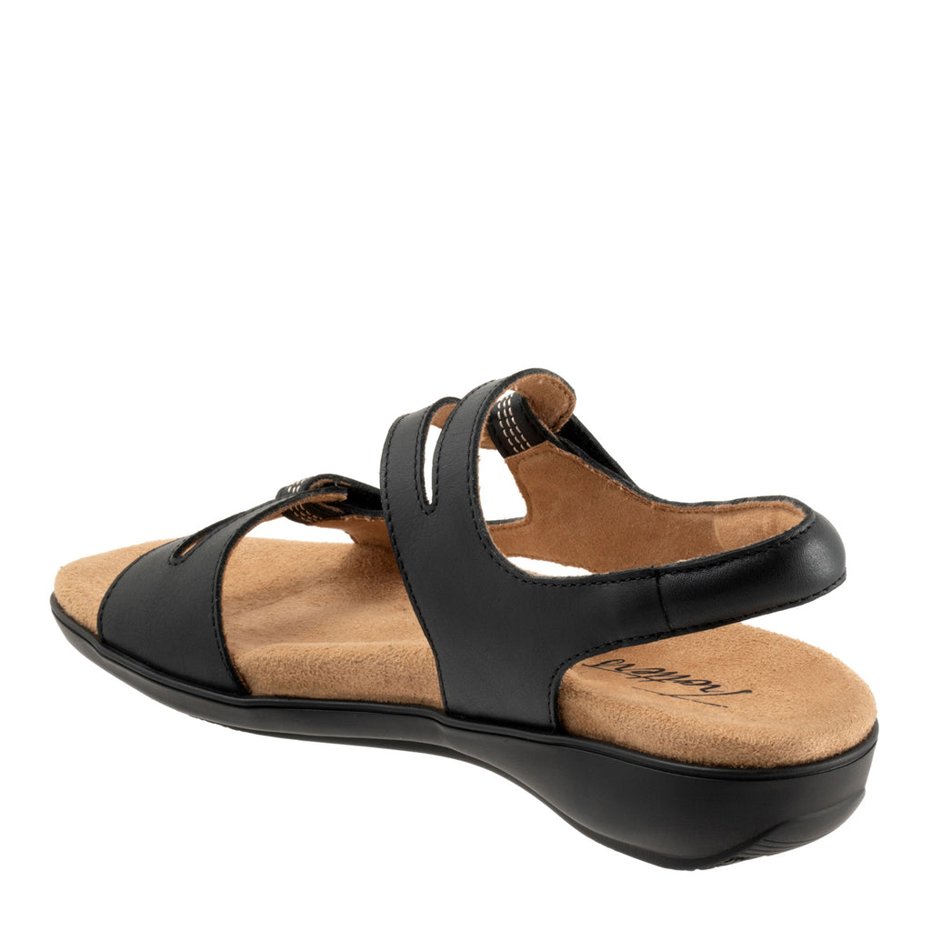 Women's Trotters Katarina Sandal BLACK LEATHER T2626-013