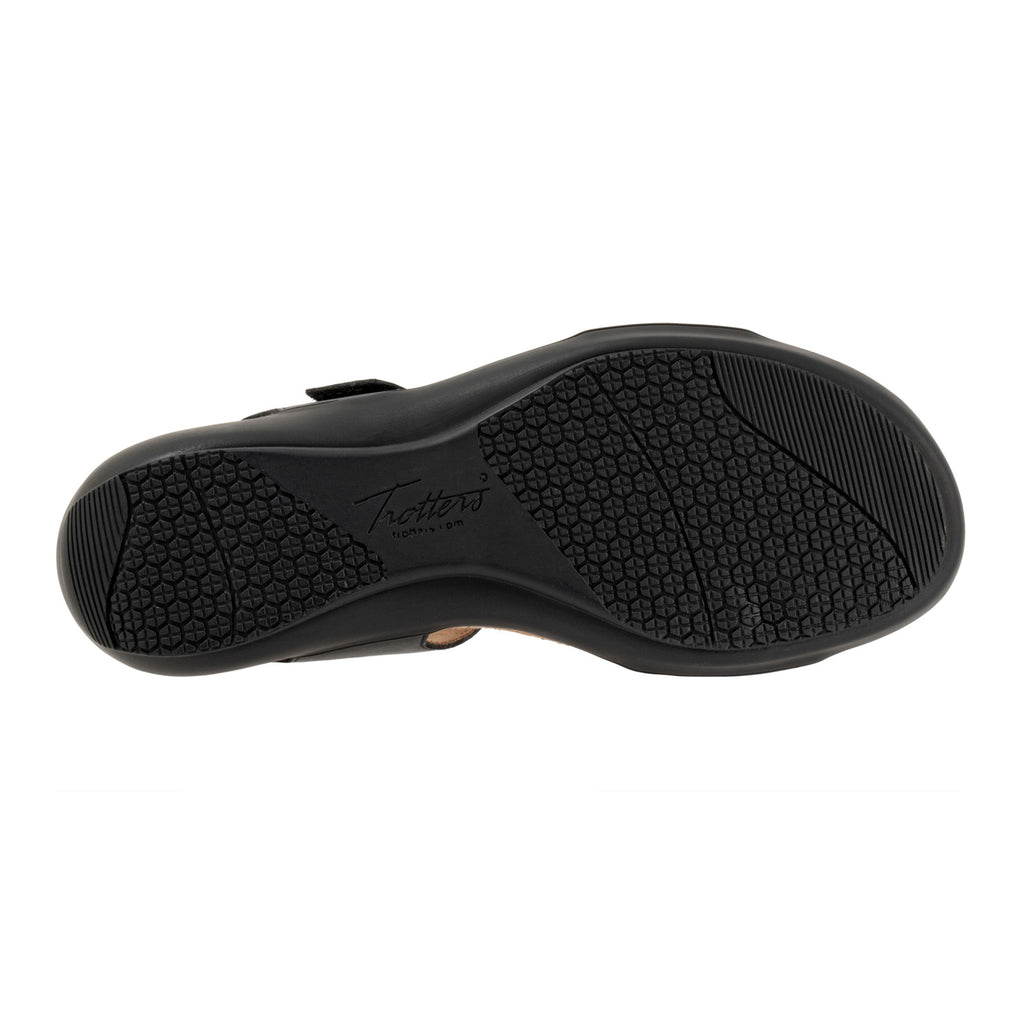 Women's Trotters Katarina Sandal BLACK LEATHER T2626-013