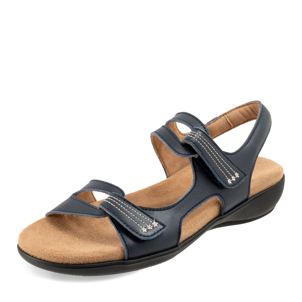 Women's Trotters Katarina Sandal NAVY LEATHER T2626-400