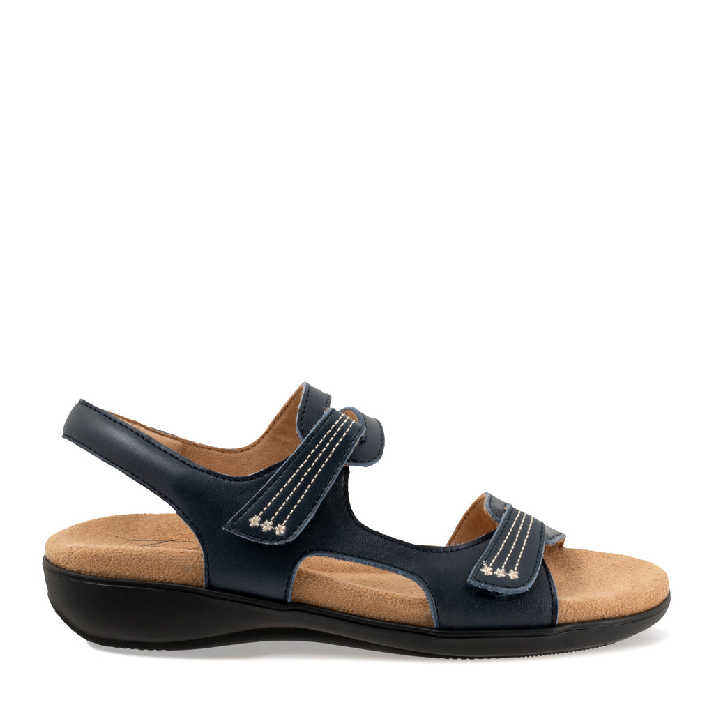 Women's Trotters Katarina Sandal NAVY LEATHER T2626-400