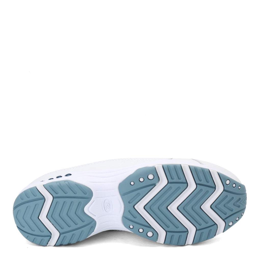 Women's Easy Spirit Traveltime Classic Clog WHITE / LIGHT BLUE TRAVELTIMEWTBLU