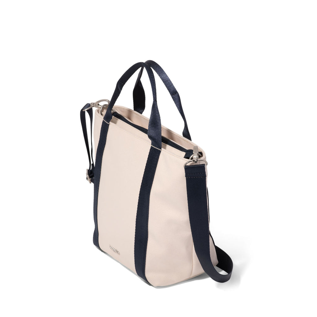 Baggallini Via Crossbody Tote NATURAL / NAVY VAB145-NATURAL