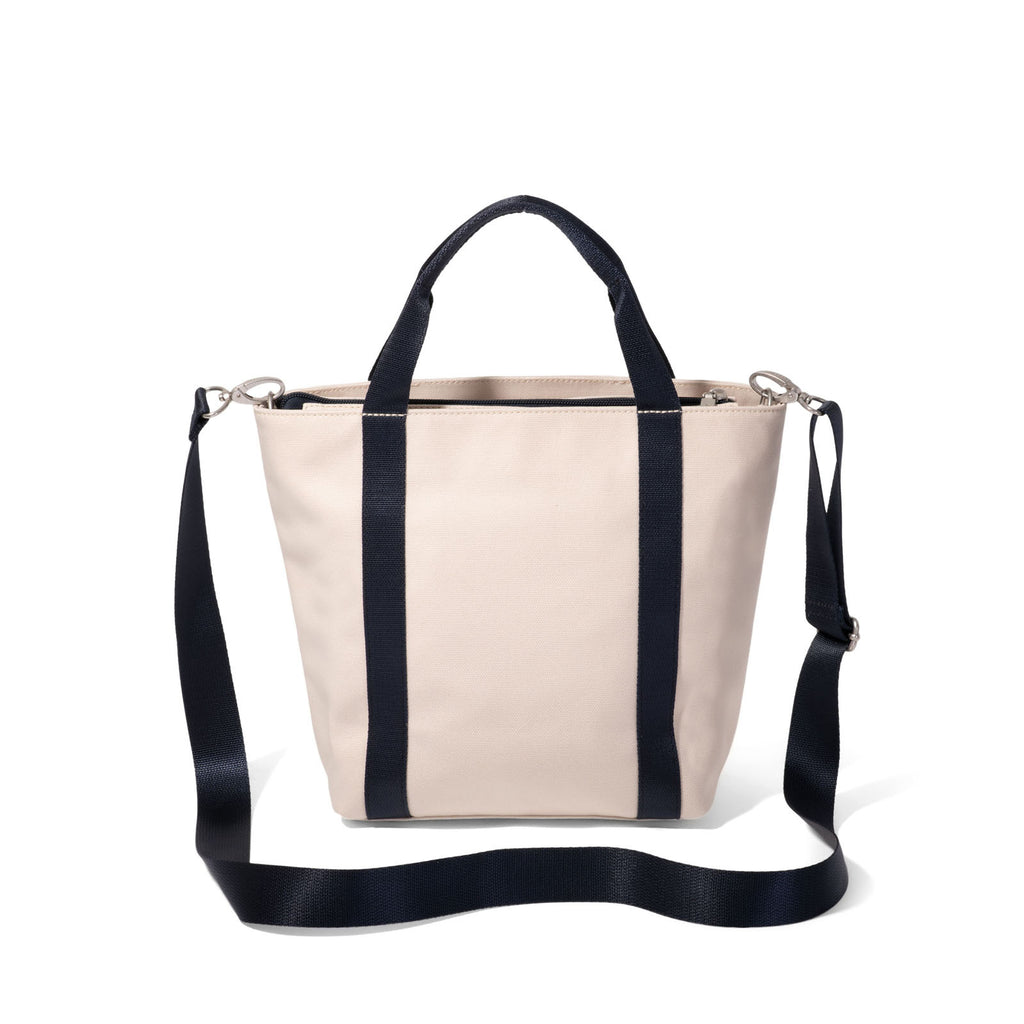 Baggallini Via Crossbody Tote NATURAL / NAVY VAB145-NATURAL