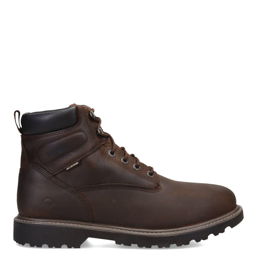 Men's Wolverine Boots Floorhand 6 inch Waterproof Work Boots DARK BROWN W10643