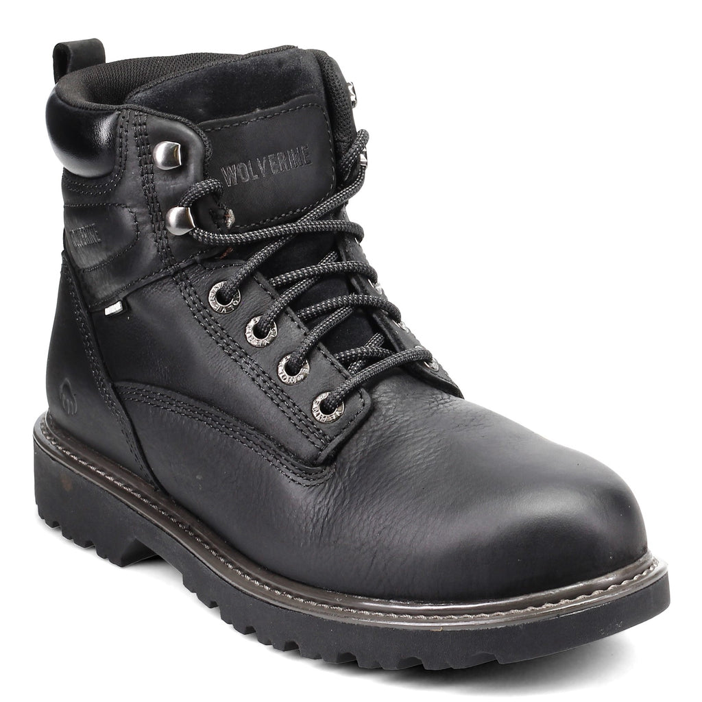 Men's Wolverine Boots Floorhand 6 inch Waterproof Work Boot BLACK W10691