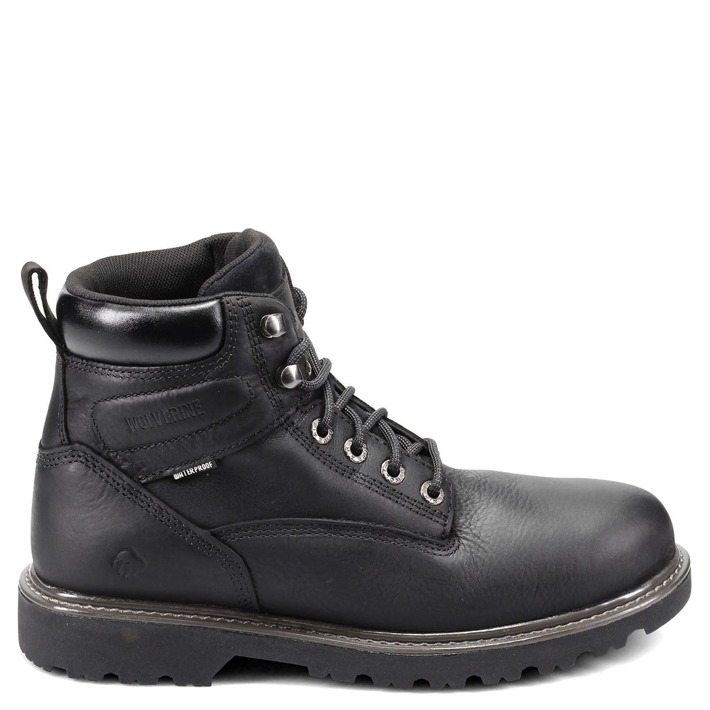 Men's Wolverine Boots Floorhand 6 inch Waterproof Work Boot BLACK W10691