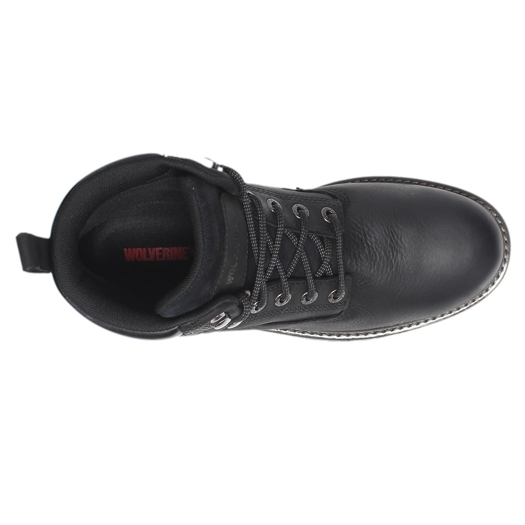 Men's Wolverine Boots Floorhand 6 inch Waterproof Work Boot BLACK W10691