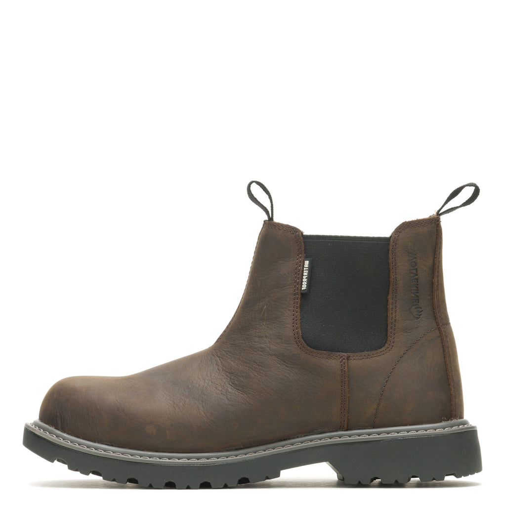 Men's Wolverine Boots Floorhand Romeo Soft Toe Work Boot DARK BROWN W220030