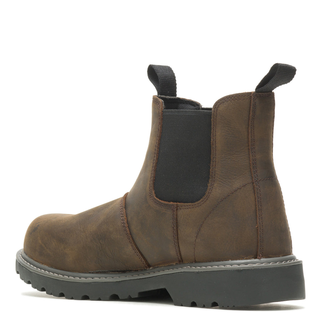 Men's Wolverine Boots Floorhand Romeo Soft Toe Work Boot DARK BROWN W220030