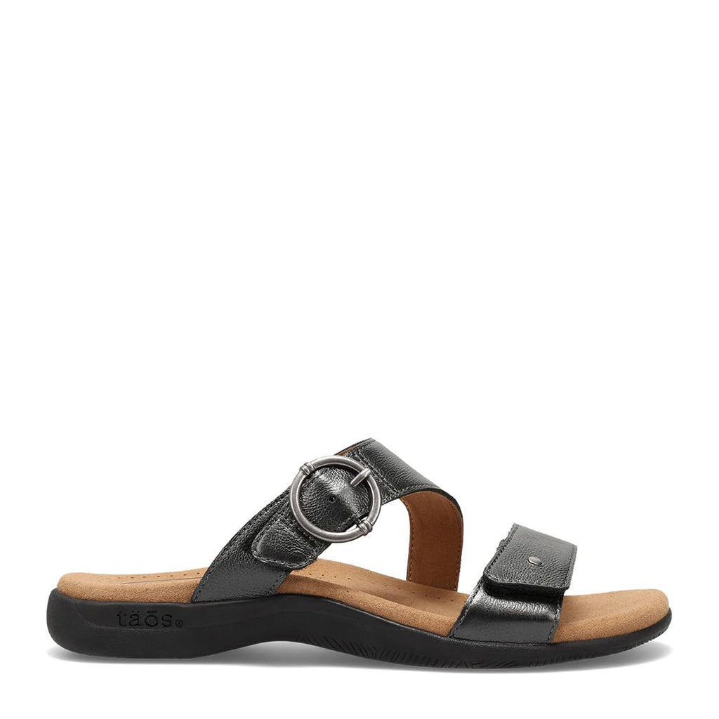 Women's Taos Westside Sandal BLACK METALLIC WES-14301-BKMT